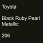 Preview: Toyota, Black Ruby Pearl Metallic, 206.